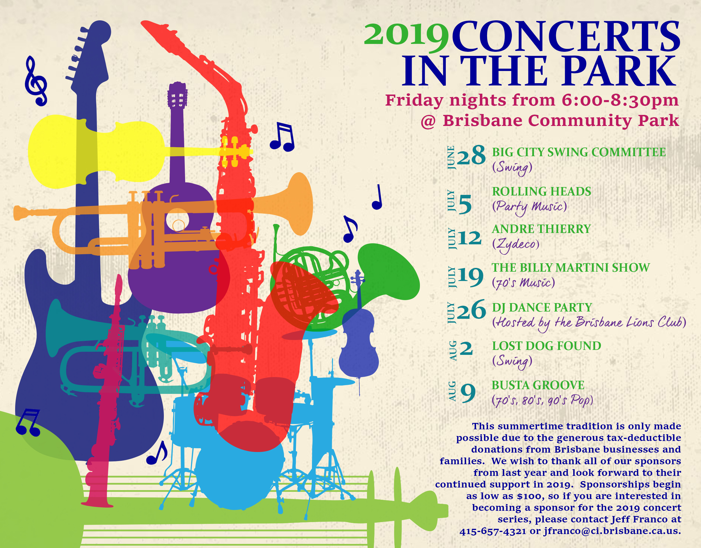 Concert Series Schedule