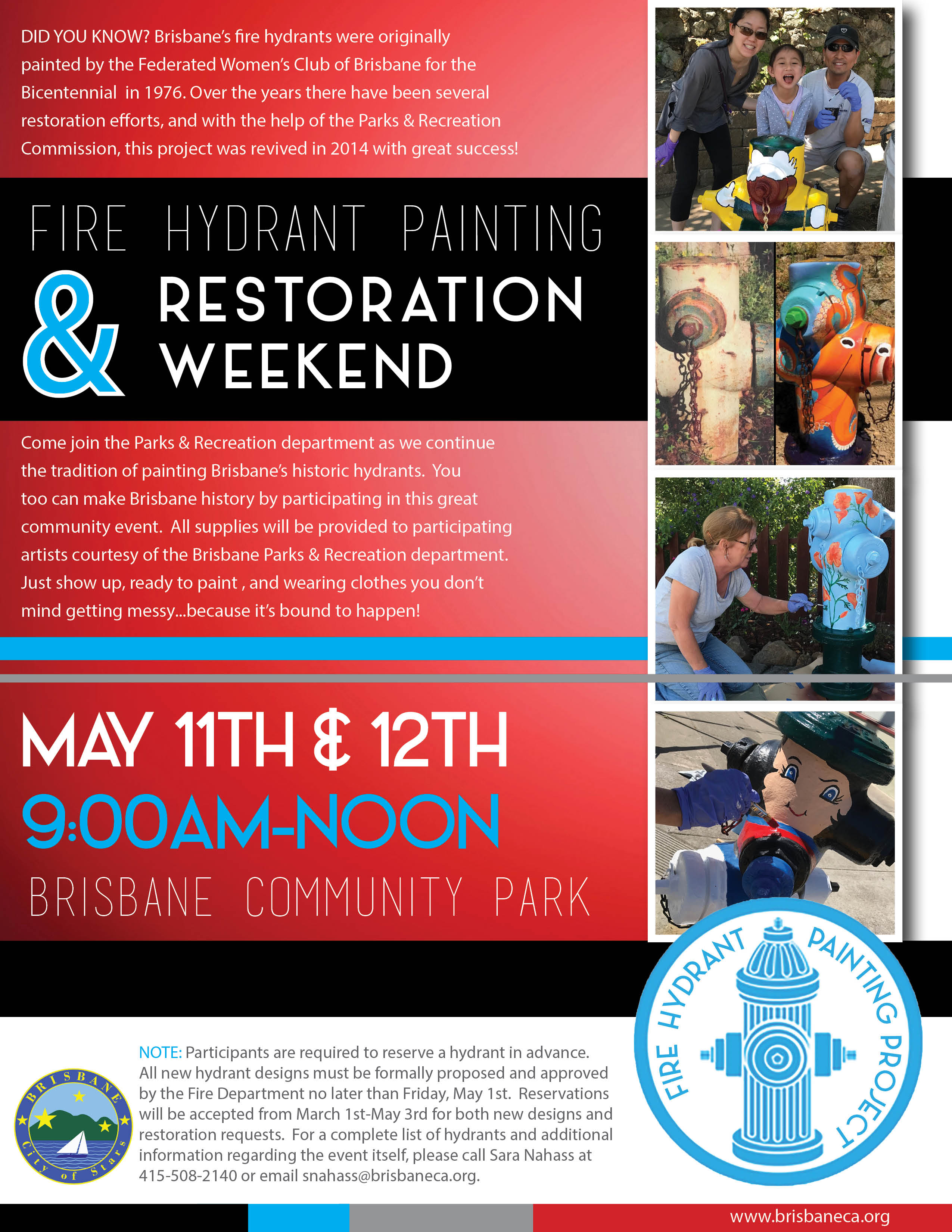 Fire Hydrant Restoration Event Flyer