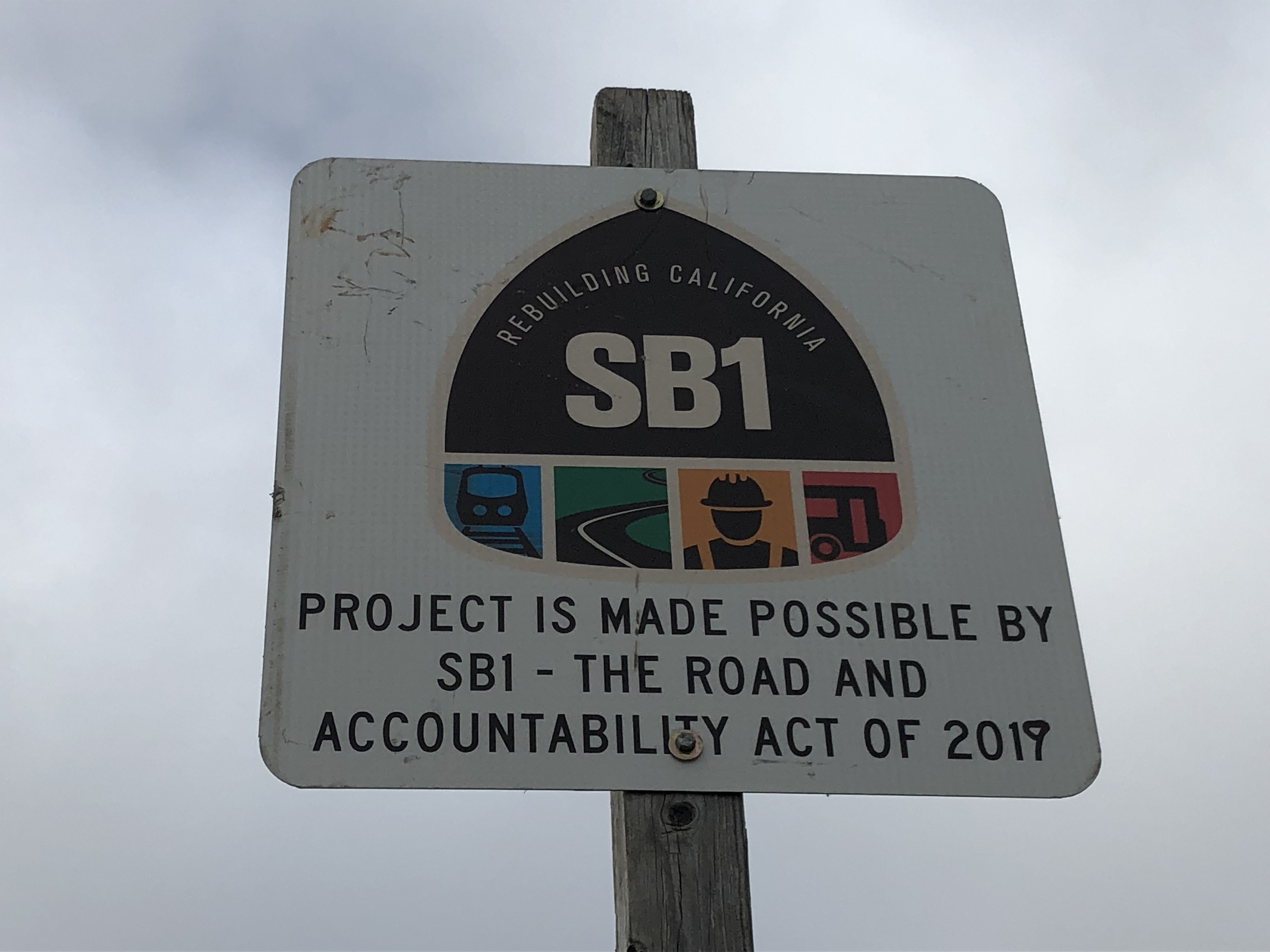 Photo of SB 1 signage