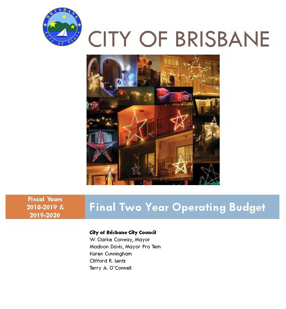 2018-20 City Budget Cover
